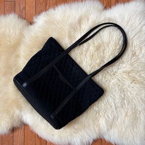 Vera Bradley Black Quilted Tote Bag